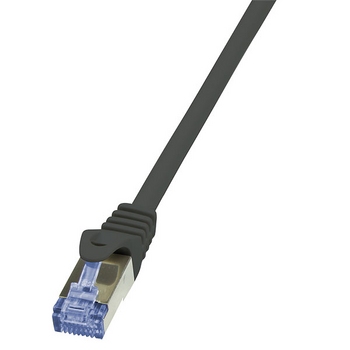 Patch cable S/FTP Cat.6a 2m, Black, CQ3053S Patch cable S/FTP Cat.6a 2m, Black, CQ3053S