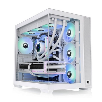 Case Thermaltake View 380 TG ARGB Snow, White Case Thermaltake View 380 TG ARGB Snow, White