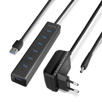 USB HUB 7xUSB3.0, Ext. power, AXAGON HUE-SA7BP USB HUB 7xUSB3.0, Ext. power, AXAGON HUE-SA7BP