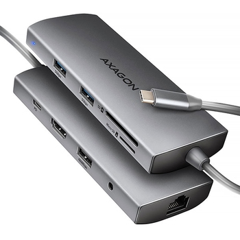 USB-C Multiport, 5Gbps, 9-port,PD,AXAGON HMC-8HLSA USB-C Multiport, 5Gbps, 9-port,PD,AXAGON HMC-8HLSA