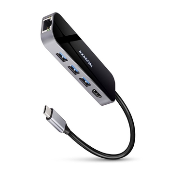 USB-C Multiport, 6-port,PD,Giga LAN,AXAGON HMC-6GL USB-C Multiport, 6-port,PD,Giga LAN,AXAGON HMC-6GL