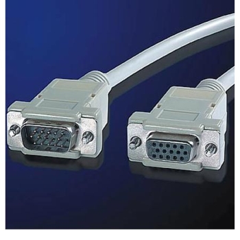 Monitor extension cable 15F/15M, 1.8m, used Monitor extension cable 15F/15M, 1.8m, used