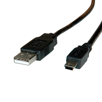 Cable USB2.0 A-Mini 5pin, 3m, Roline 11.02.8730 Cable USB2.0 A-Mini 5pin, 3m, Roline 11.02.8730