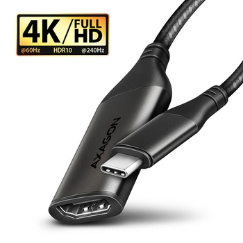Cable USB Type C - HDMI,M/F,25cm,4K/60Hz, RVC-HI2M Cable USB Type C - HDMI,M/F,25cm,4K/60Hz, RVC-HI2M