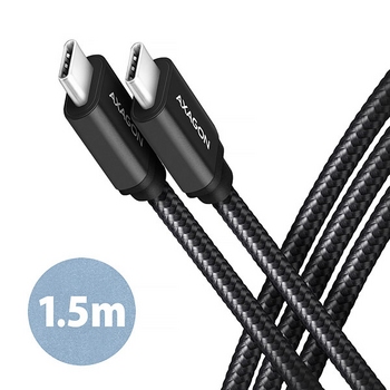 Cable USB3 C-C, M/M, 1m, 3A, AXAGON BUCM3-CM10AB Cable USB3 C-C, M/M, 1m, 3A, AXAGON BUCM3-CM10AB
