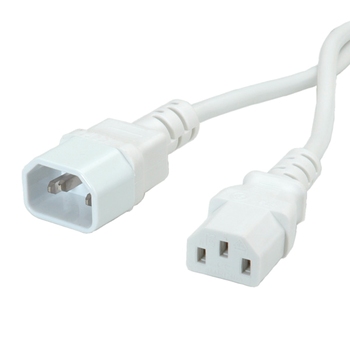 Power cable C14 to C13 extension,White, 19.99.1516 Power cable C14 to C13 extension,White, 19.99.1516