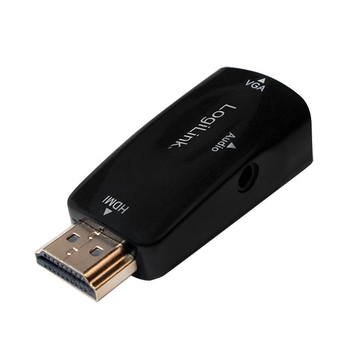 Adapter HDMI M - VGA F + 3.5mm, 1080p, CV0107 Adapter HDMI M - VGA F + 3.5mm, 1080p, CV0107