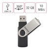 Flash U2.0, 32GB, Hama-108029 Rotate, Black