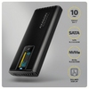 Ext case U3C-to-M.2 Sata/NVMe,AXAGON EEM2-SD2B,LCD
