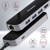 USB-C Multiport, 6-port,PD,Giga LAN,AXAGON HMC-6GL USB-C Multiport, 6-port,PD,Giga LAN,AXAGON HMC-6GL