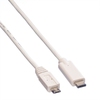 Cable USB2.0 C-Micro B, M/M, 2m, White, 11.99.9021