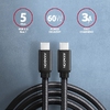 Cable USB3 C-C, M/M, 2m, 3A, AXAGON BUCM3-CM20AB Cable USB3 C-C, M/M, 2m, 3A, AXAGON BUCM3-CM20AB
