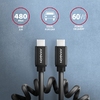 Cable USB2 C-C M/M, 1.1m, 3A, AXAGON BUCM-CM20TB