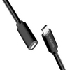 Cable USB2 C-C M/F, 3m, 3A, Black, Logilink CU0212 Cable USB2 C-C M/F, 3m, 3A, Black, Logilink CU0212