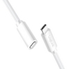 Cable USB2 C-C M/F, 3m, 3A, White, Logilink CU0222 Cable USB2 C-C M/F, 3m, 3A, White, Logilink CU0222
