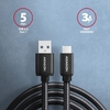 Cable USB3 A-C, M/M, 1.5m, 3A, AXAGON BUCM3-AM15AB Cable USB3 A-C, M/M, 1.5m, 3A, AXAGON BUCM3-AM15AB