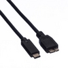 Cable USB3-C-Micro B, M/M, 1m, Roline 11.02.9006 Cable USB3-C-Micro B, M/M, 1m, Roline 11.02.9006