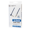 Cable 3.5mm-M/M 0.5m Angled, Logilink, CA11050 Cable 3.5mm-M/M 0.5m Angled, Logilink, CA11050