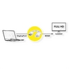 Adapter DP M - HDMI F, w/Cable, Roline 12.03.3134 Adapter DP M - HDMI F, w/Cable, Roline 12.03.3134
