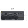 Keyboard Logitech Wireless Touch K400 Plus