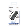 USB-C Multiport Dock, 6-port, PD, Logilink UA0343 USB-C Multiport Dock, 6-port, PD, Logilink UA0343