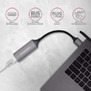 USB3-A to Giga ETHERNET, alum, AXAGON ADE-TR USB3-A to Giga ETHERNET, alum, AXAGON ADE-TR