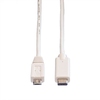 Cable USB2.0 C-Micro B, M/M, 2m, White, 11.99.9021