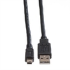 Cable USB2.0 A-Mini 5pin, 0.8m, Roline 11.02.8708 Cable USB2.0 A-Mini 5pin, 0.8m, Roline 11.02.8708