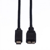 Cable USB3-C-Micro B, M/M, 1m, Roline 11.02.9006 Cable USB3-C-Micro B, M/M, 1m, Roline 11.02.9006